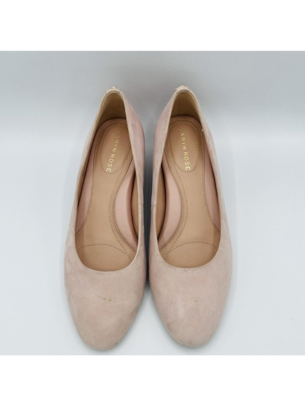 Taryn Rose Womens Heels Size 6.5 B Pink Suede Leather Babs Slip on Shoes Pumps - Picture 5 of 12